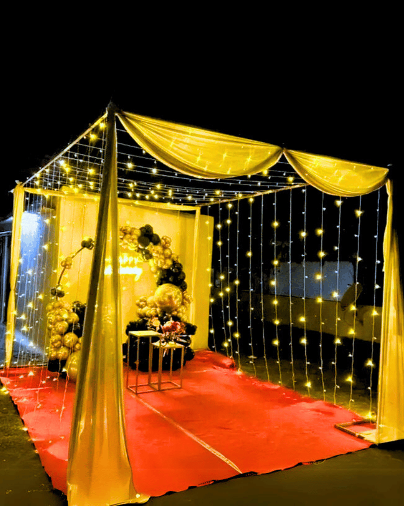 Elegant Outdoor Birthday Decoration