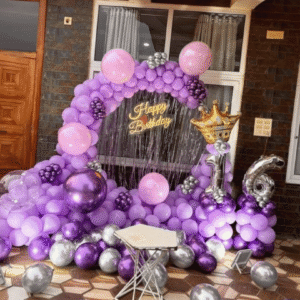 Purple Balloon Decoration