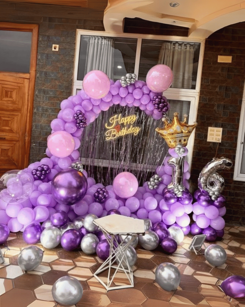 Purple Balloon Decoration