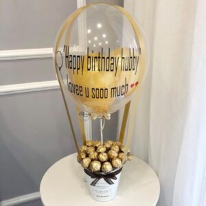 Golden Love Balloon Hamper