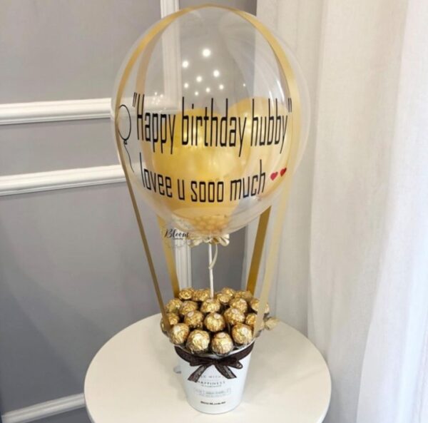 Golden Love Balloon Hamper