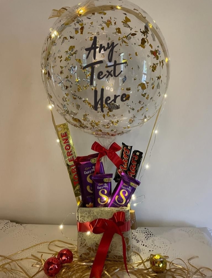 ChocoLove Gold Balloon Hamper