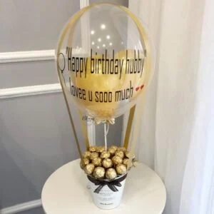 Golden Love Balloon Hamper